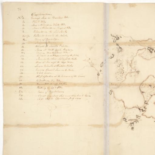 Sketch of British and American Lines and Fortifications in Boston Area by John Trumbull Sketch of British and American Lines and Fortifications in Boston Area by John Trumbull