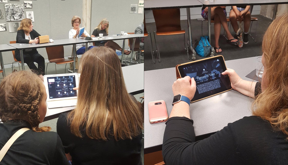 Teachers explore the WWI collections