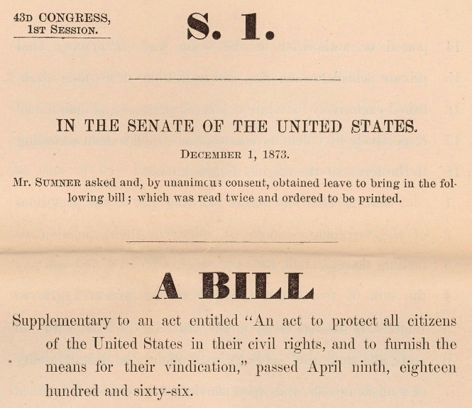 Sumner Civil Rights Bill